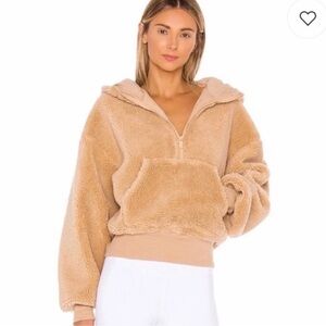 Camel covered ALO pullover- Sherpa style